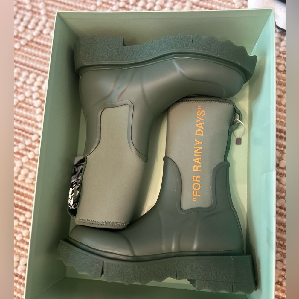 Authentic brand new Off-white for rainy days boots, with tags.